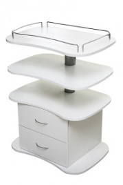 Столик косметолога ЭСТЕТ (Белый H)