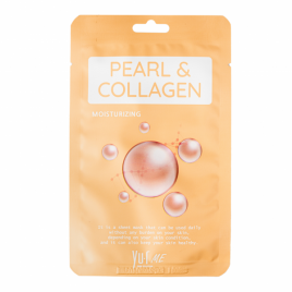 Маска для лица экстрактом жемчуга и коллагеном YU.R ME Pearl & Collagen Sheet Mask