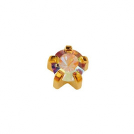 Серьги-иглы крапан, п/з, средний