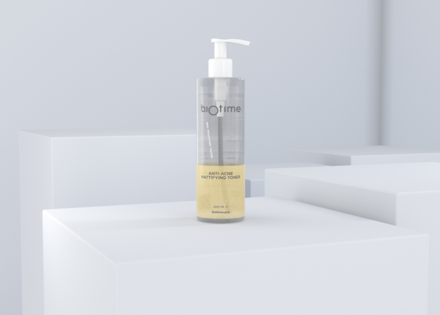 Тоник анти-акне матирующий \Biotime anti-acne mattifying toner, 180мл фото 1