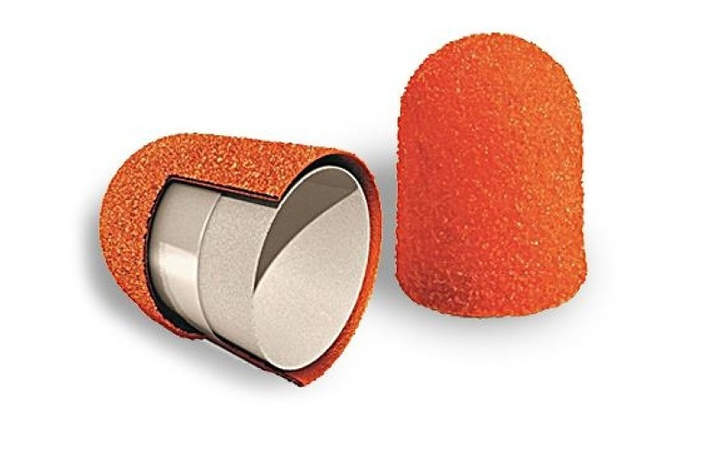 Колпачок шлиф. d=5 мм, крупная крошка (оранж) 10шт/уп. фото 2