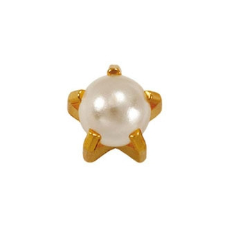 Серьги-иглы крапан жемчуг, п/з, крупный фото 1