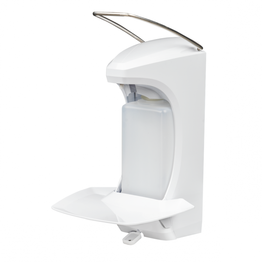 Диспенсер локтевой для антисептика с каплеуловителем RX 5 M (500 мл.) фото 3