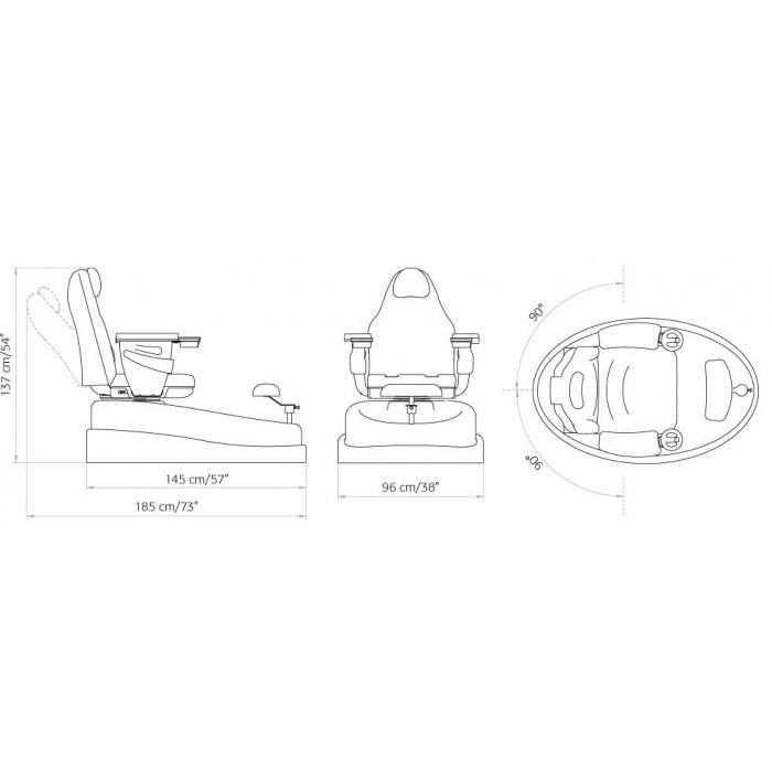 Кресло педикюр PEDI SPA бежевое фото 4