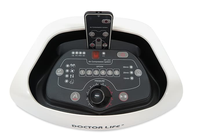 Шестикамерный аппарат для прессотерапии SP 3000, манжеты для ног, талии, массажный мат и сумка фото 3